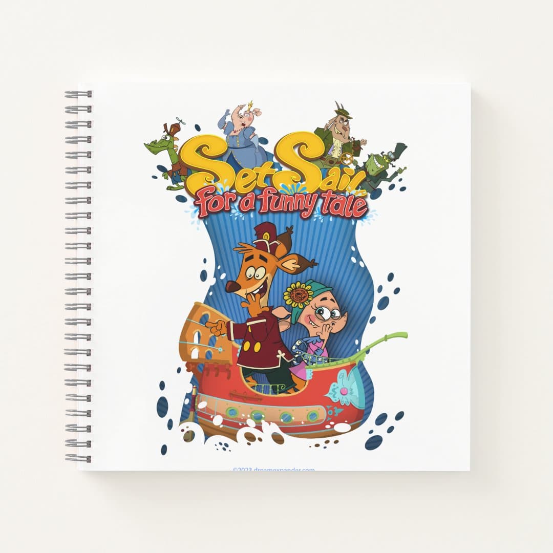 Set Sail For a Funny Tale Spiral Notebook