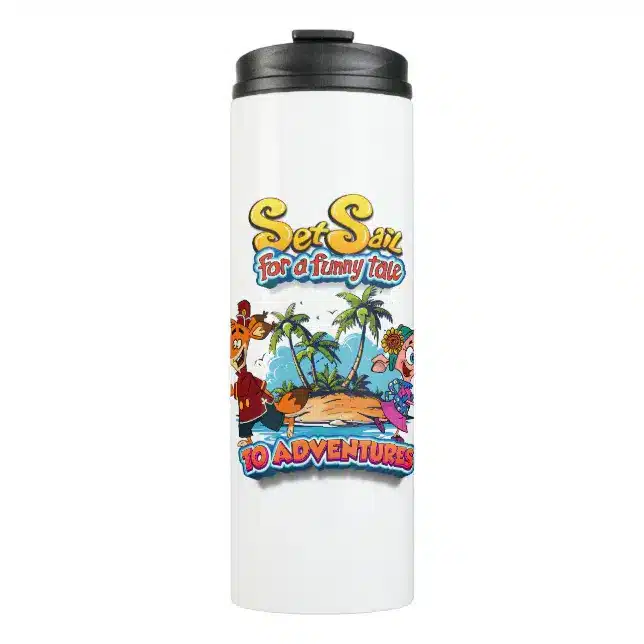 Set Sail for a Funny Tale adventure island Thermal Tumbler