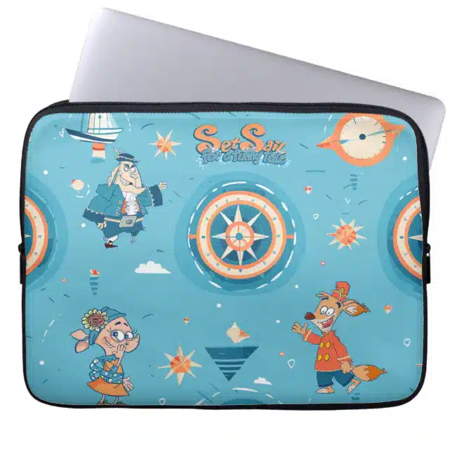 Set Sail for a Funny Tale wrap Laptop Sleeve