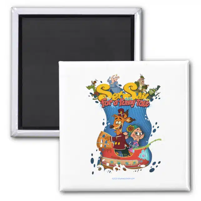 Set Sail for a Funny Tale Magnet